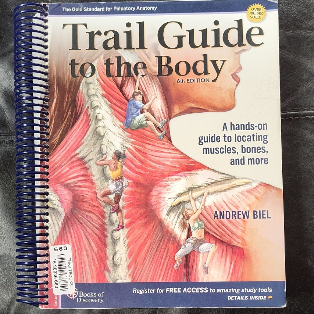 Trail Guide to the Body by Andrew Biel - Illustrated Anatomy Guide, Blue Coil